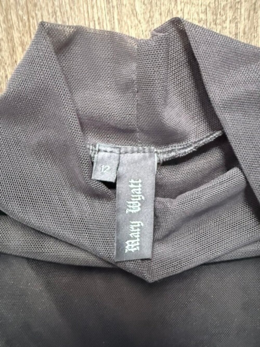 Mary Wyatt Gemini High Neck Mesh Top - Picture 4 of 6